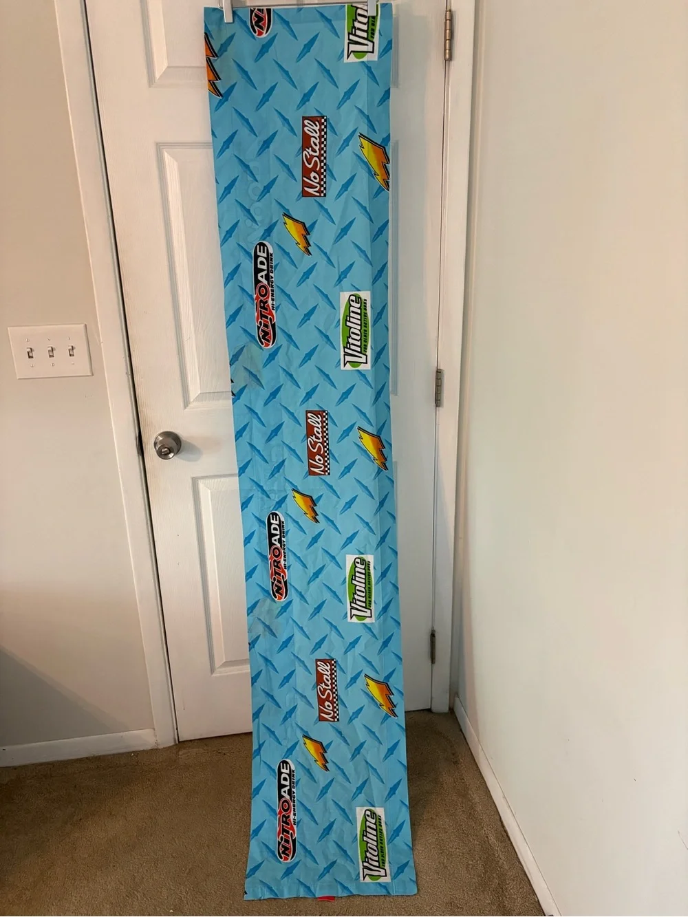 Disney Pixar Cars Lightning McQueen Racing Curtains Set of 2 15.5x81